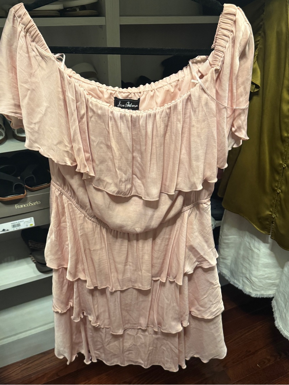 Sam Edelman Light Blush Pink Elastic Waist Skirt